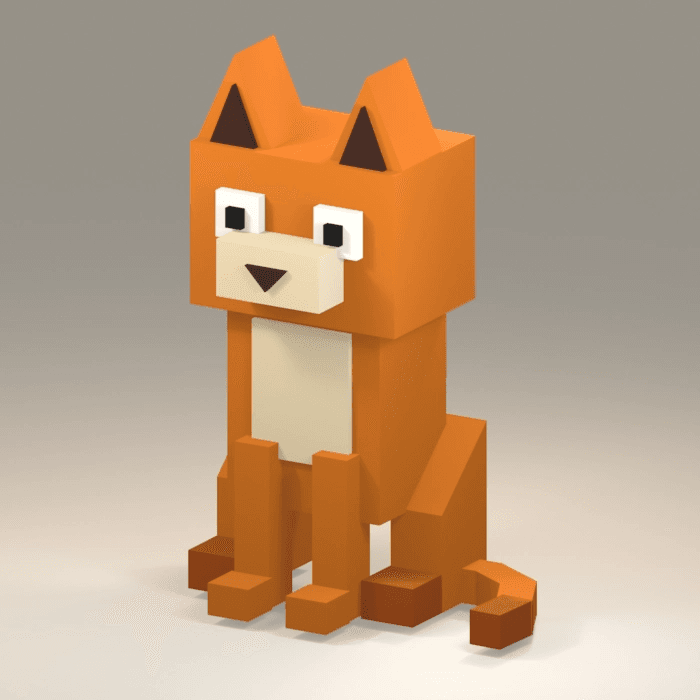 Early AI-generated orange cat